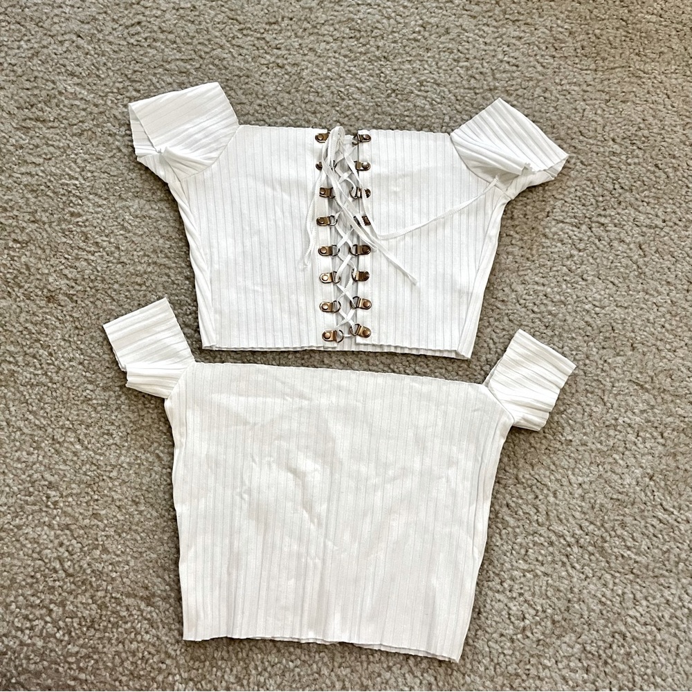 White Crop Tops